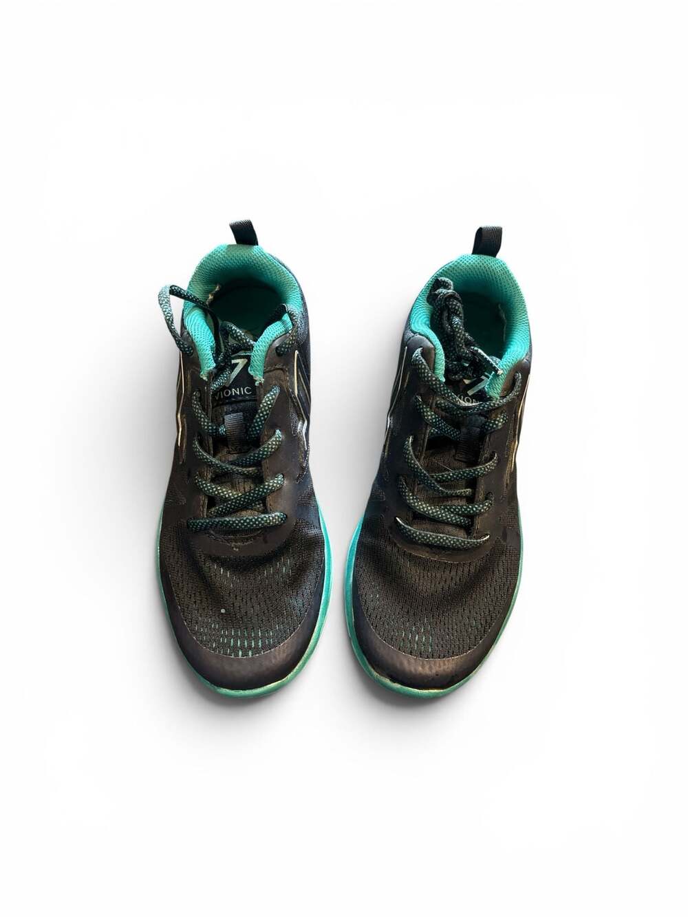 Vionic 335 Miles Athletic Walking Sneakers in Black/Turquoise